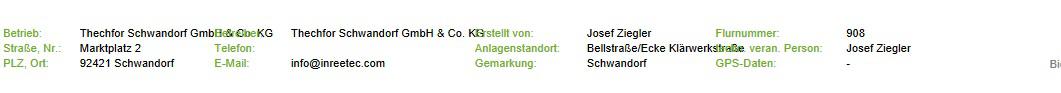 Kopfzeile einer Dokumentenausgabe